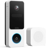 AOSU Doorbell Camera Wireless- Head-to-Toe View, Intelligent Package Detection, 2.4G WiFi Video Doorbell with Chime, Support Local Storage, Smart Human Detection, Works with Alexa and Google Assistant