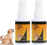 Pet Skin Treatment Spray, Pet Skin Sprays for Dogs & Cats, Nature Soothing Spray for Clean and Soft Skin, Pet Skin Care Spray for All Animals(2PCS/30ML)