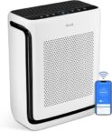 LEVOIT Air Purifiers for Home Large Room Up to 1800 Ft² in 1 Hr with Washable Pre-Filter, Air Quality Monitor, Smart WiFi, HEPA Sleep Mode for Allergies, Pet Hair in Bedroom, Vital 200S-P, White