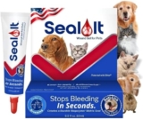 Seal It® Dog Wound Care Gel | US-Made Wound Gel for Pets to Stop Bleeding in Seconds & Seals Open Minor Wounds, Cuts & Scrapes from Canine Paw Wounds to Fencing Cuts | Safe Pet Care for Animals (15ml)