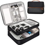 VOCUS Electronic Organizer Travel Case,Cord Organizer Bag for Electronics Accessories, Double Layer Tech Carring Large Storage Case for Charger,USB Cable, Power Bank, Hardware