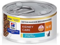 Hill’s Prescription Diet k/d Kidney Care Vegetable, Tuna & Rice Stew Wet Cat Food, Veterinary Diet, 2.9 oz. Cans, 24-Pack