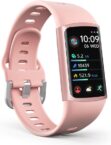 FITVII FINO 2 Slim Fitness Tracker, Smart Watch with Blood Oxygen, Sleep Monitor, 24/7 Heart Rate & Blood Pressure, IP68 Waterproof Health Activity Trackers with Calories Step Counter for Women Men