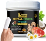 Hanu Dental Finger Wipes for Dogs & Cats – Teeth Cleaning Wipes Removes Bad Breath, Plaque & Tartar – Whitens Teeth Finger Toothbrush Gum Care Wipes – Freshens Breath – Vet-Recommended