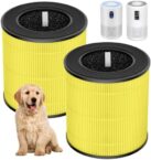 B-D02L B-D02U Pet Care Replacement Filter, Compatible with VEWIOR B-D02U Air Purifier, MOOKA B-D02L & M05 Air Purifier, 3-in-1 H13 HEPA Filter for Pet Dander, Pet Odor, Pet Fur, Pet Hair, 2 Pack