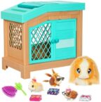 Little Live Pets – Mama Surprise | Soft, Interactive Mama Guinea Pig and her Hutch, and her 3 Surprise Babies. 20+ Sounds & Reactions. for Kids Ages 4+, Multicolor, 7.8 x 11.93 x 11.38 inches