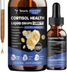 cortisol Supplement Liquid Drops Hormone Balance for Women Men with Magnesium Complex,Ashwagandha,Rhodiola Rosea,L Theanine,Phosphatidylserine Supplements Mood, Focus, Sleep Support 2 FL.OZ