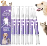 Pet Oral Repair Gel,Pet Oral Restoration White Gel,Pet Breath Freshener Gel No Brushing Oral Care Cleaner，Easy Teeth Cleaning Gel for Dogs & Cats,3ML (3box,6pcs)