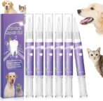 Pet Oral Repair Gel,Pet Oral Restoration White Gel,Pet Breath Freshener Gel No Brushing Oral Care Cleaner，Easy Teeth Cleaning Gel for Dogs & Cats,3ML (3box,6pcs)