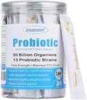 ZEBORA Probiotics for Women, Men and Kids, Prebiotics and Probiotics Powder for Digestive and Immune Gut Health – Support Healthy-Respiratory-System Gluten Free and Non GMO, 30 Packets