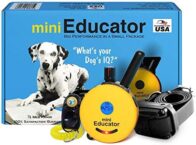 E-Collar – ET-300-1/2 Mile Remote Waterproof Trainer Mini Educator Remote Training Collar – 100 Training Levels Plus Vibration and Sound – Includes PetsTEK Dog Training Clicker